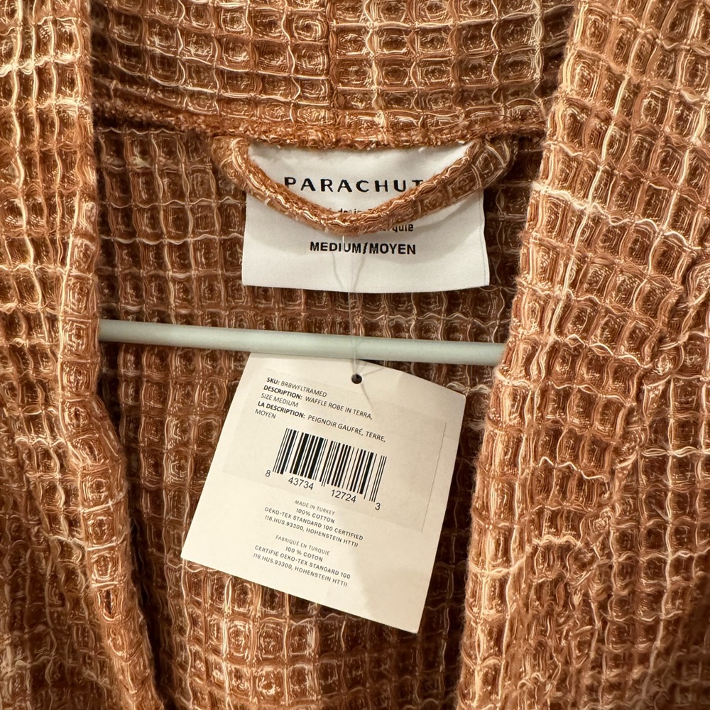 PARACHUTE Waffle Robe Terra Color - Picture 4 of 9